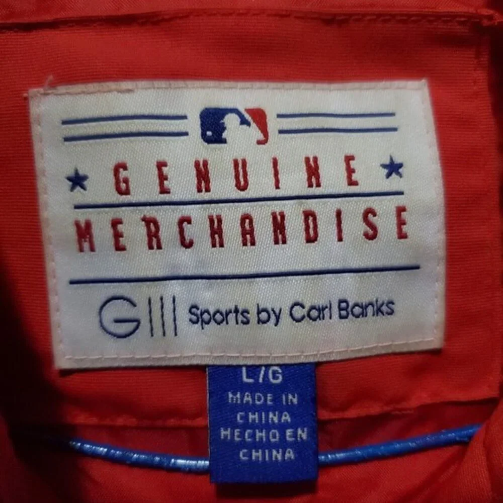 GIII Sports Carl Banks Cincinnati Reds Bomber Jacket L‎ Baseball Graphic Print